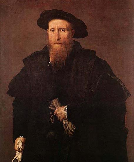 Lorenzo Lotto Gentleman with Gloves Germany oil painting art